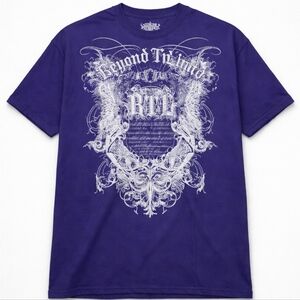Beyond The Limit Purple Graphic T-Shirt Men's Size 3XL